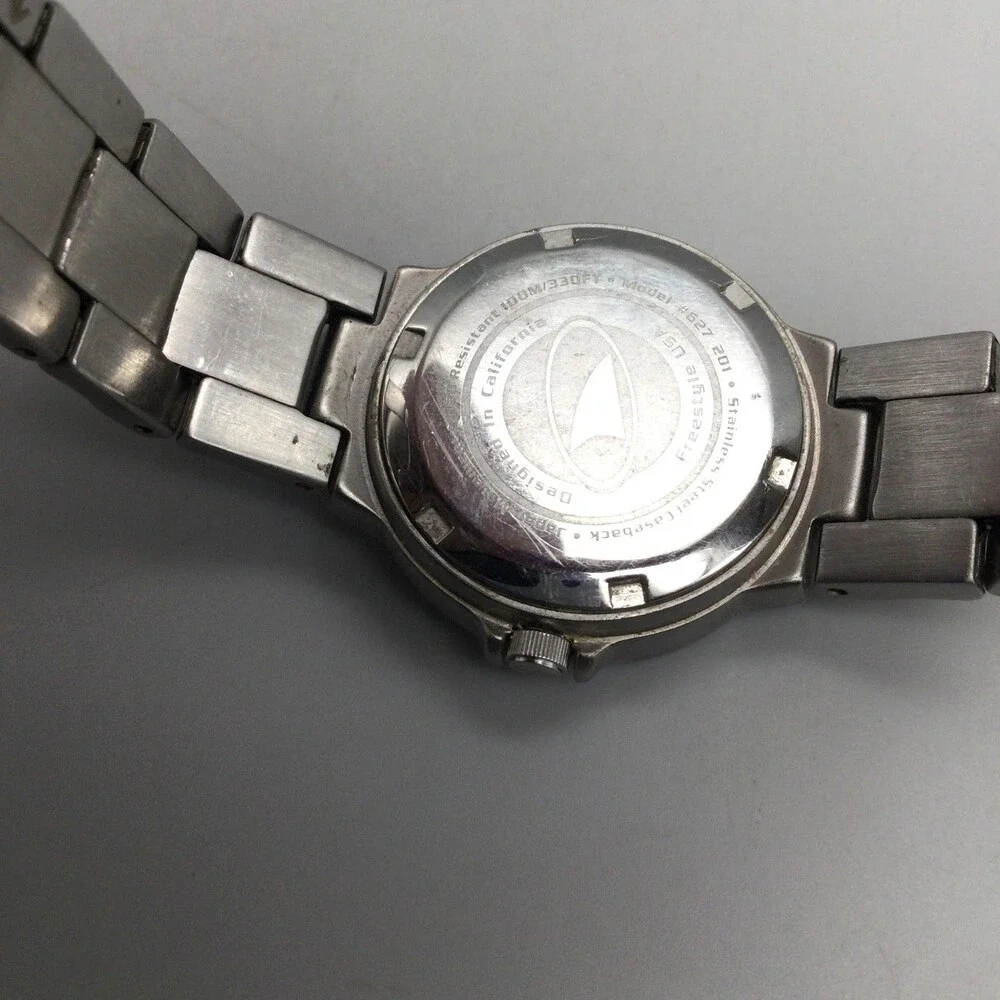 Freestyle Womens Watch 27mm Purple Dial Silver Tone Diver New Battery 6.25